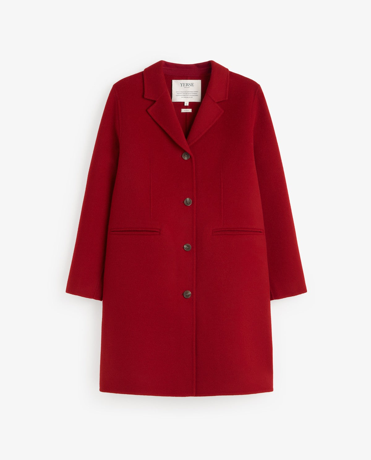 Yerse HANDMADE WOOL-BLEND MIDI COAT