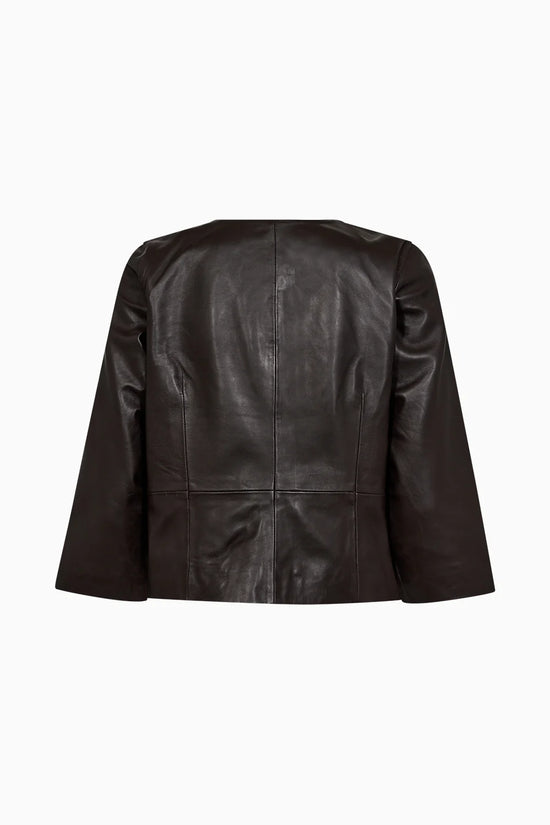 Pieszak PD-Lanni Leather 3/4 Sleeve Jacket - Black Coffee