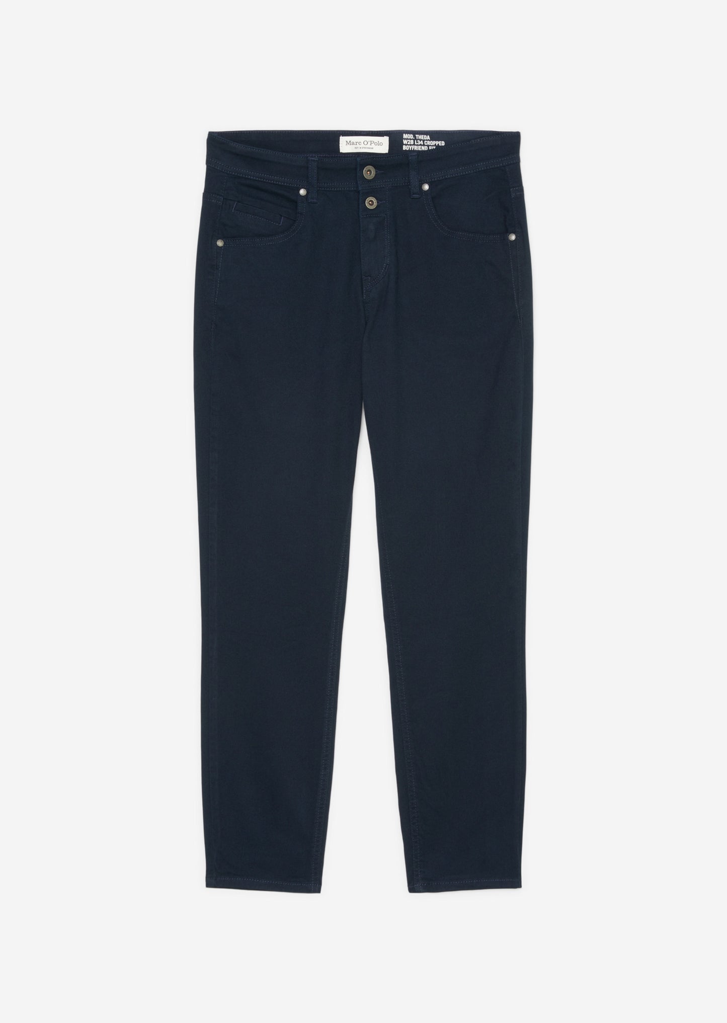 Marc O Polo THEDA CROPPED BOYFRIEND TROUSERS MADE OF STRETCHY ORGANIC COTTON