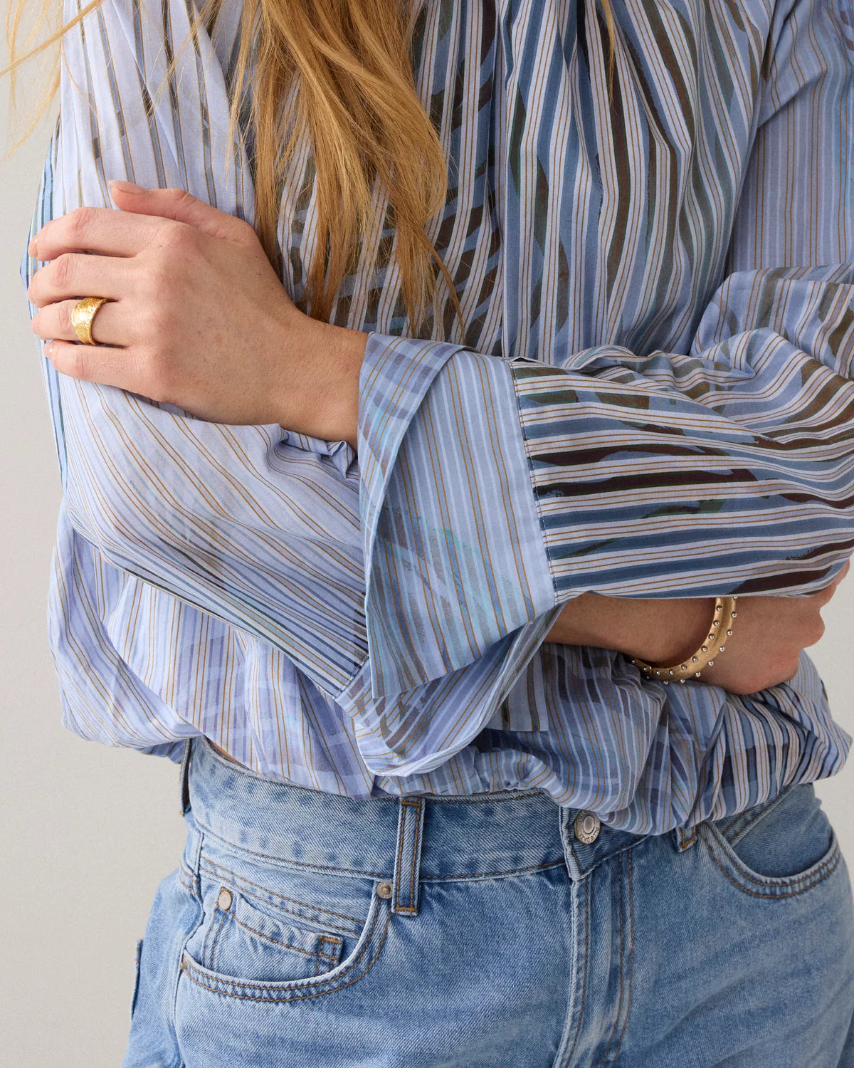 Summum Woman PLEATED TOP WITH PRINT