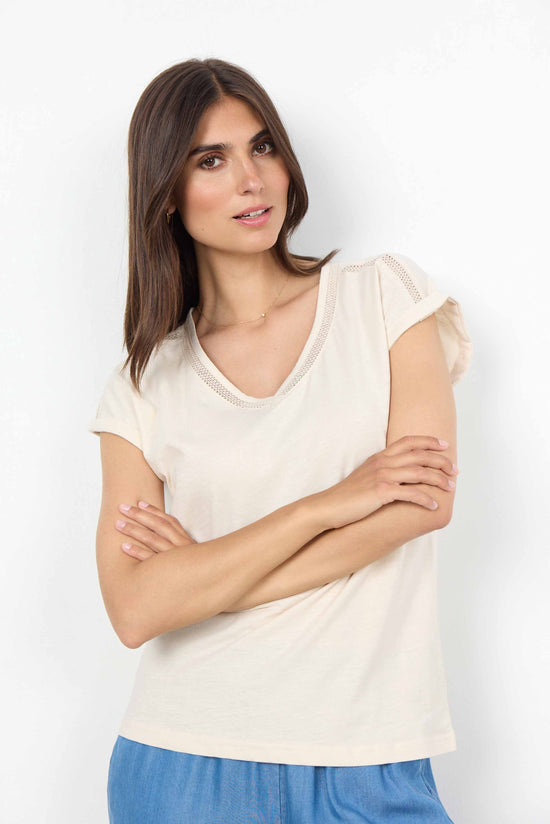 Load image into Gallery viewer, Soya Concept SC-BABETTE 57 T-SHIRT Cream
