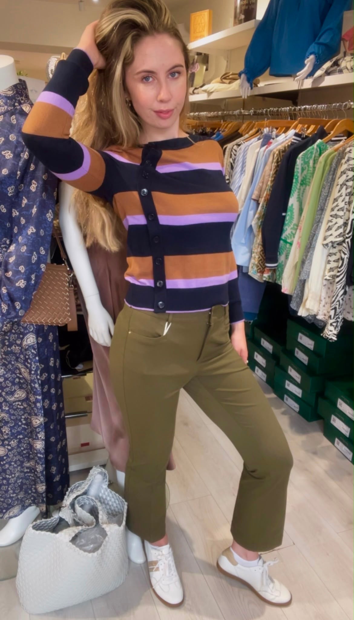 Pennyblack Mini-flare cut trousers - KHAKI