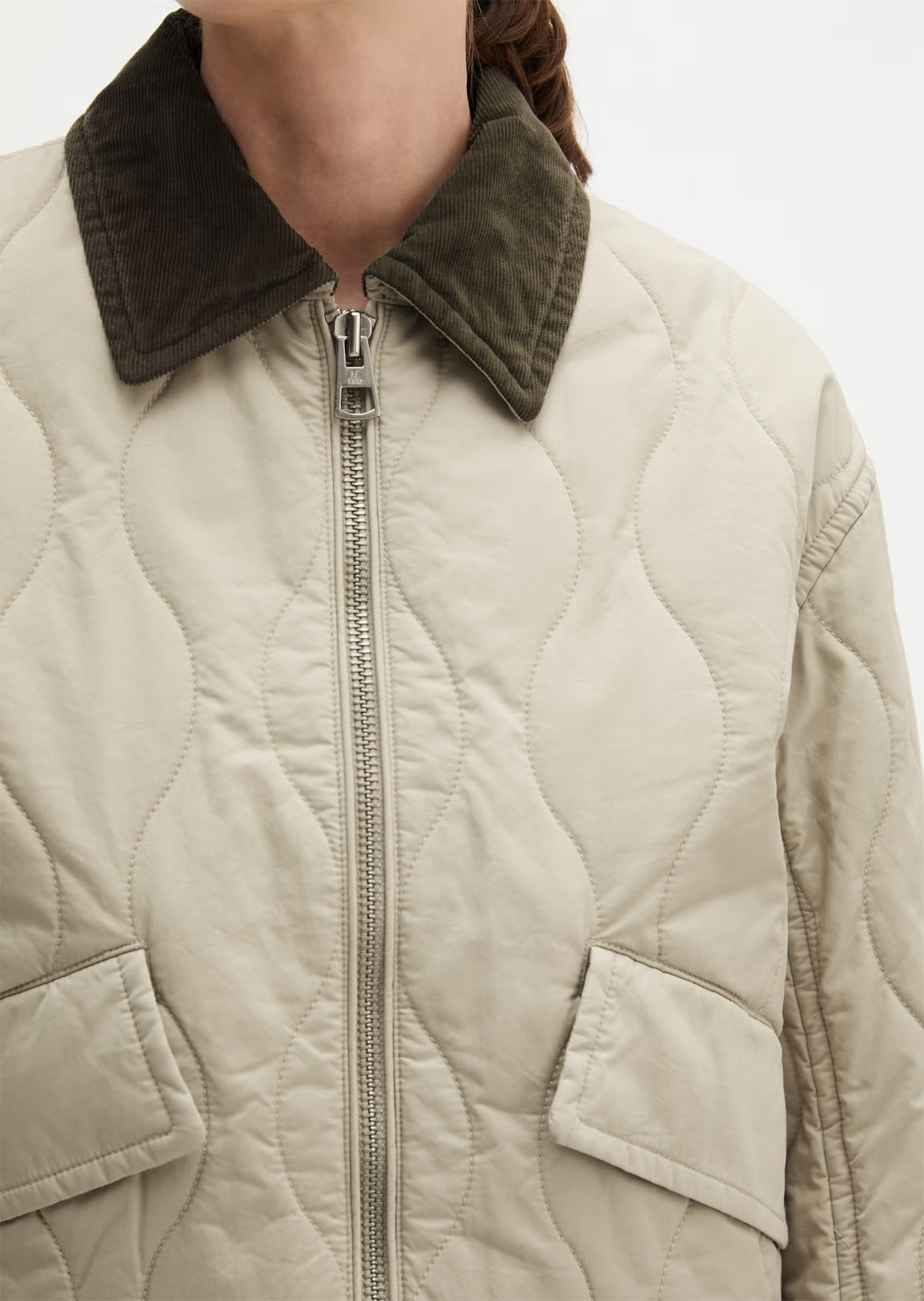 Marc O Polo BARN-STYLE REGULAR COTTON QUILTED JACKET MADE FROM WATER-REPELLENT TWILL