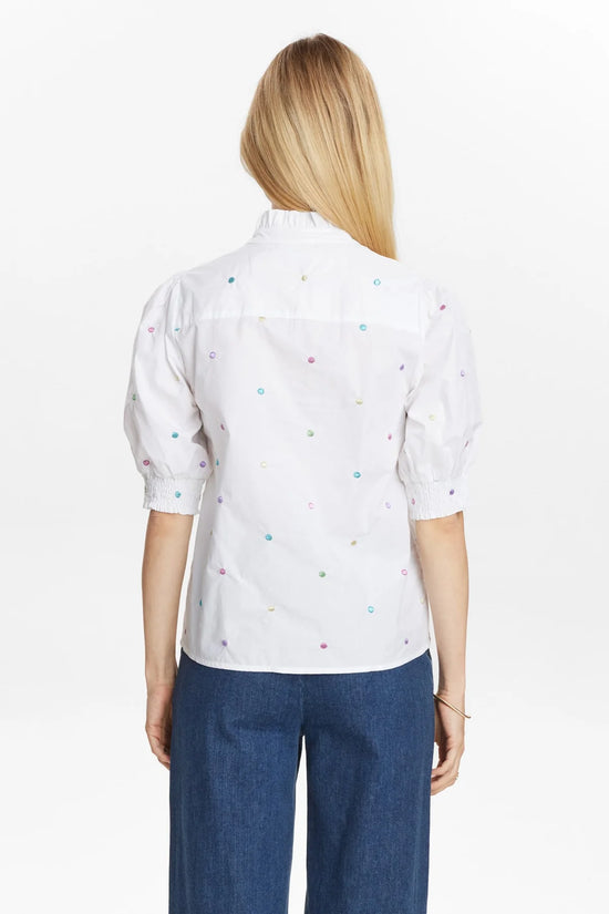 Numph NUJUNE SS SHIRT - Bright White