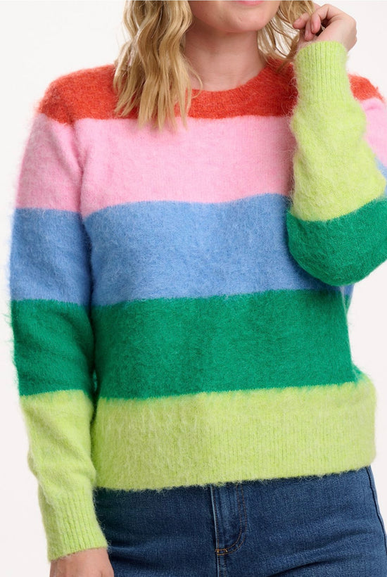Sugarhill Brighton Dayna Jumper - Multi, Rainbow Stripes