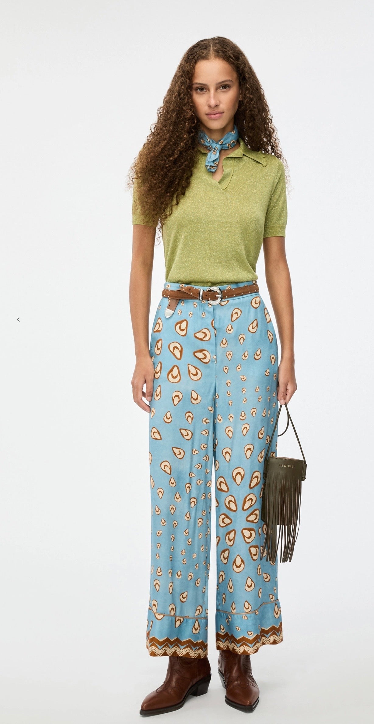 I Blue LUREX T-SHIRT Navy