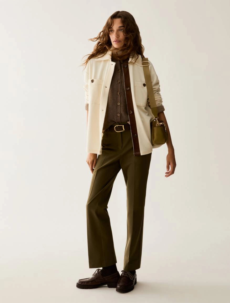 Pennyblack Mini-flare cut trousers - KHAKI