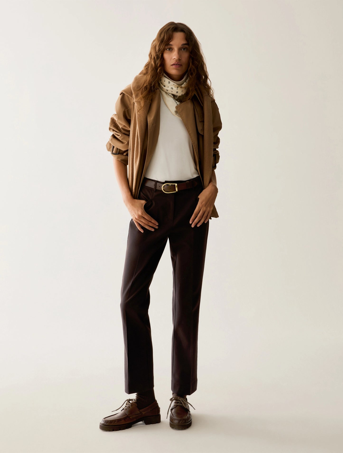 Pennyblack Mini-flare cut trousers - DARK BROWN