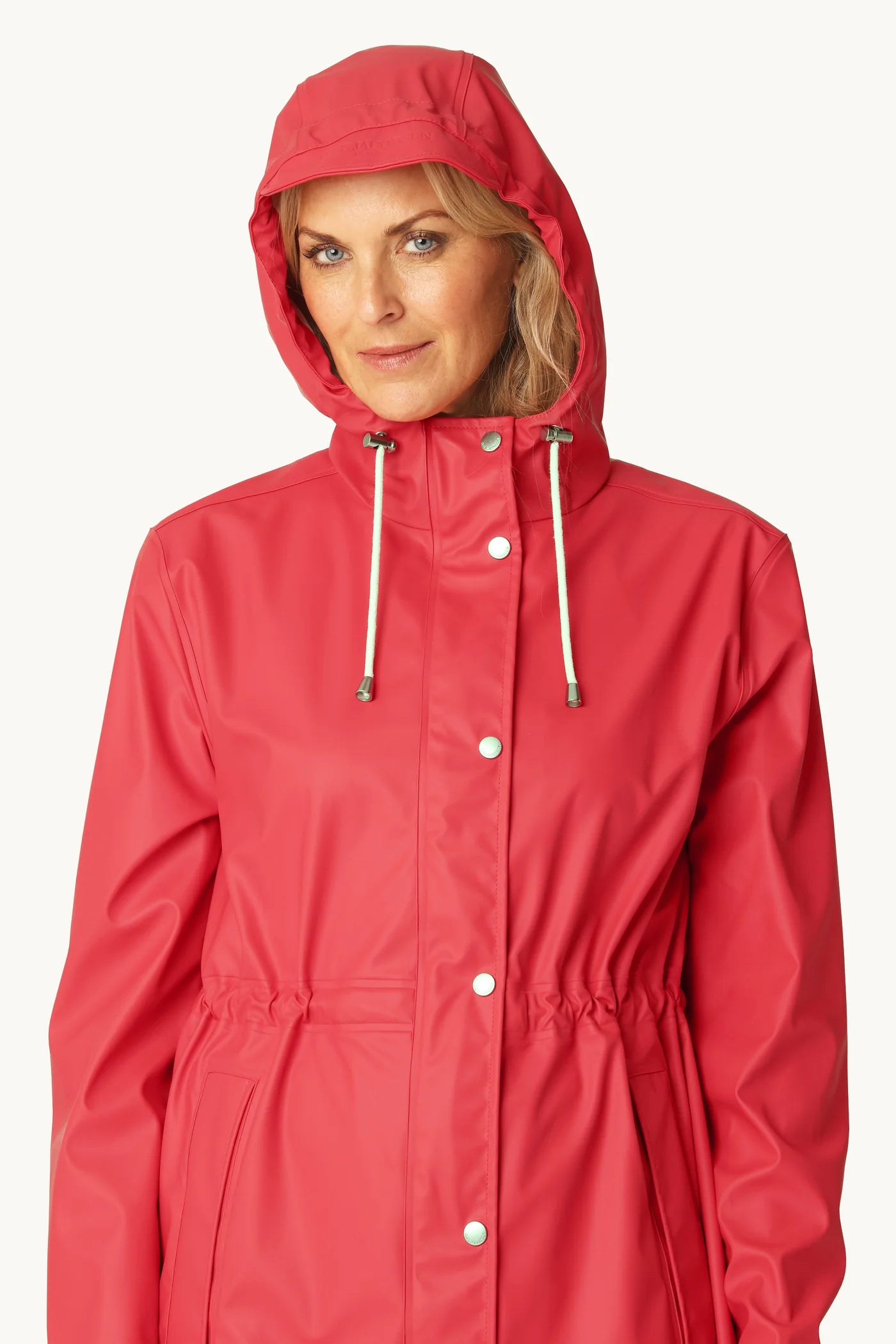 Ilse Jacobsen LONG PARKA RAIN JACKET - BAKED APPLE