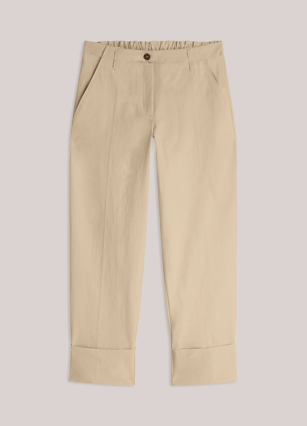 Summum Woman SHINY STRAIGHT-LEG TROUSERS