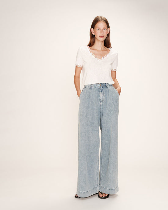 Load image into Gallery viewer, Grace And Mila T-SHIRT ECRU ROME
