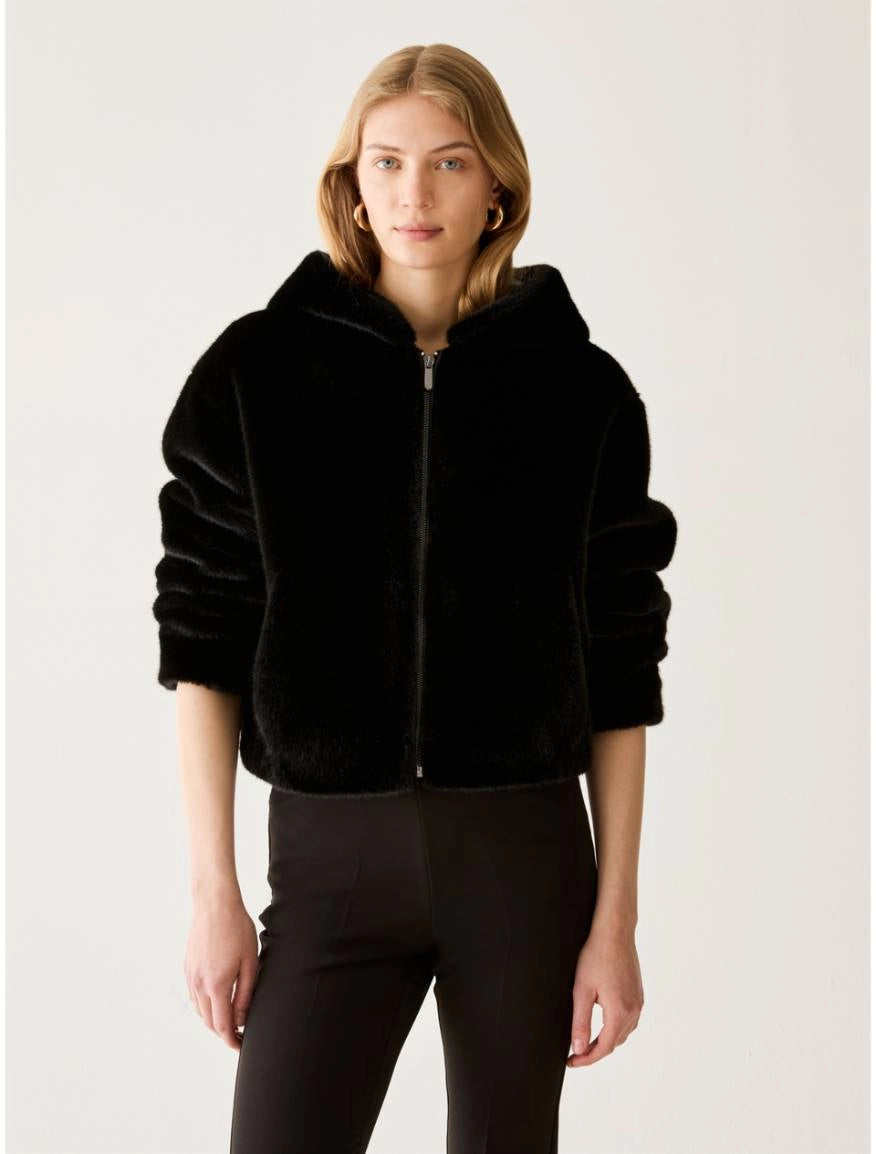 Pennyblack Soft and warm bomber jacket - BLACK