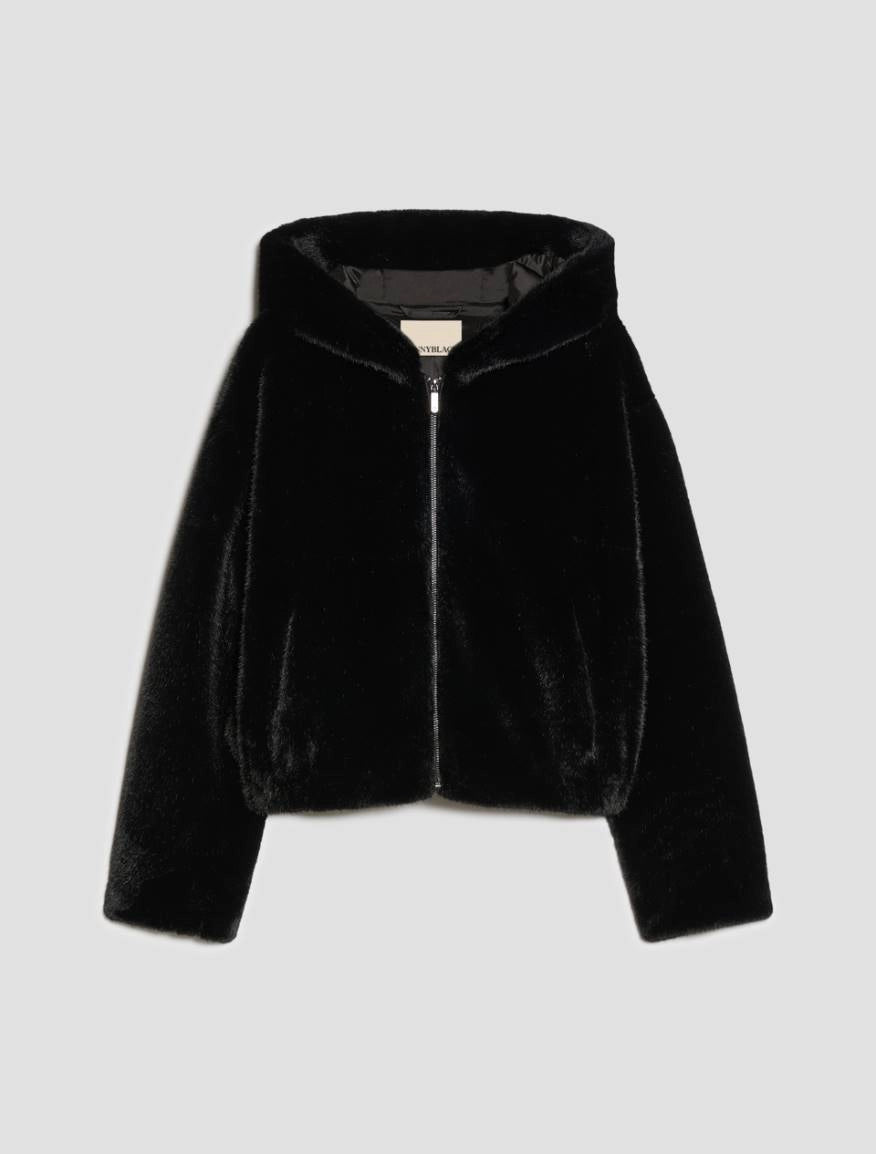 Pennyblack Soft and warm bomber jacket - BLACK