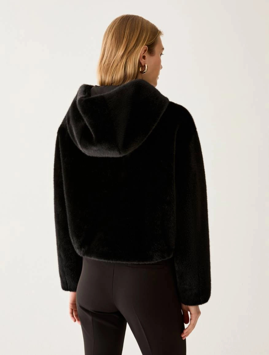 Pennyblack Soft and warm bomber jacket - BLACK