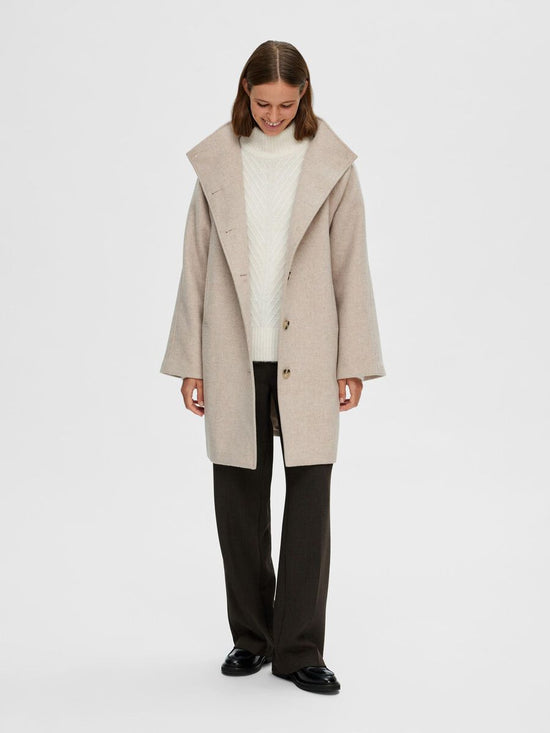 Selected/Femme SLEEK COAT Sandshell