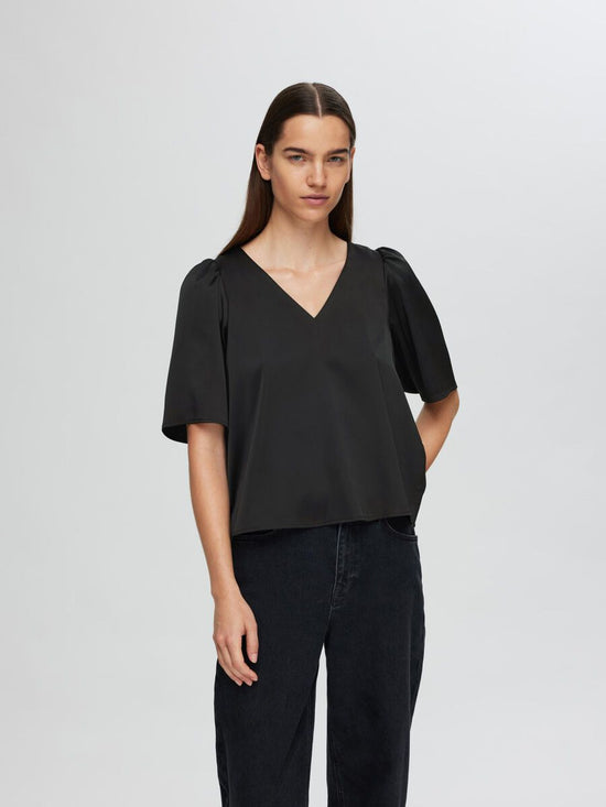 Selected/Femme SATIN 2/4 SLEEVED BLOUSE