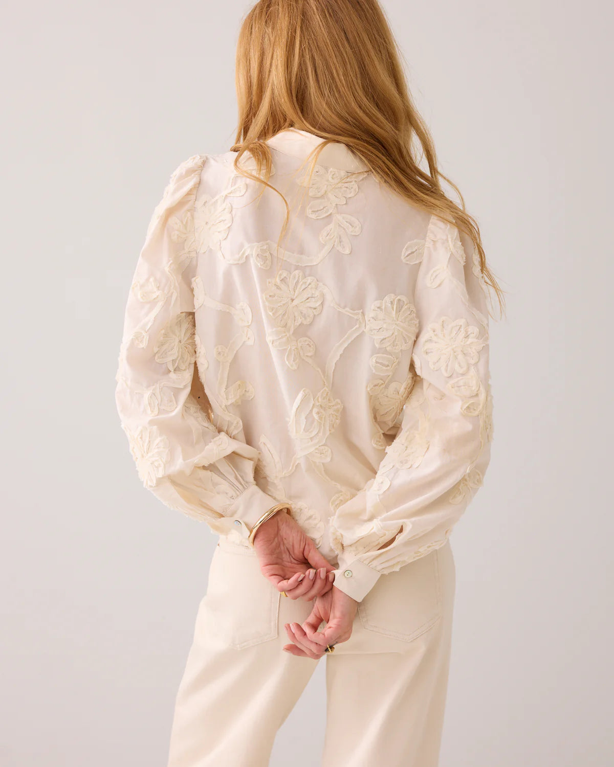 Summum Woman BLOUSE WITH FLOWER TAPE