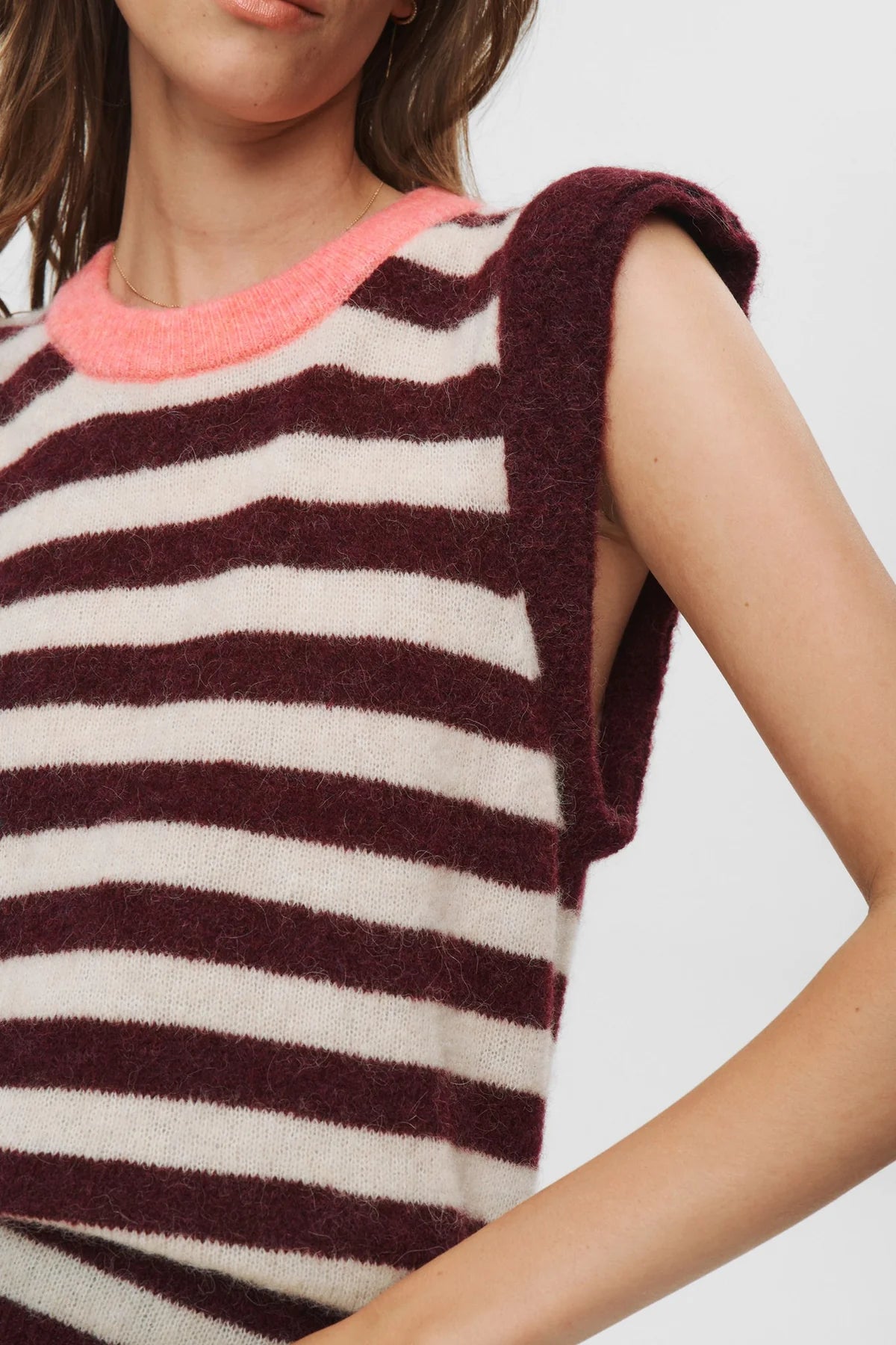 Numph NUCIARA RIETTE STRIPE VEST - Winetasting