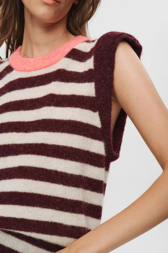 Numph NUCIARA RIETTE STRIPE VEST - Winetasting