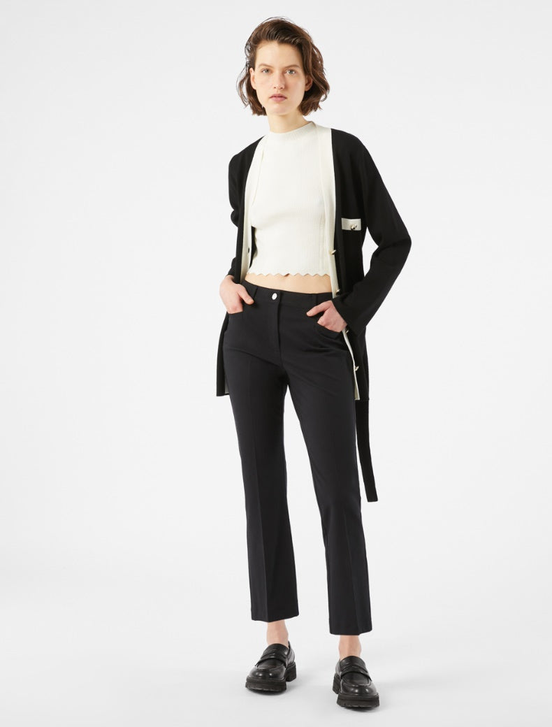 Pennyblack Twill mini flare trousers Black