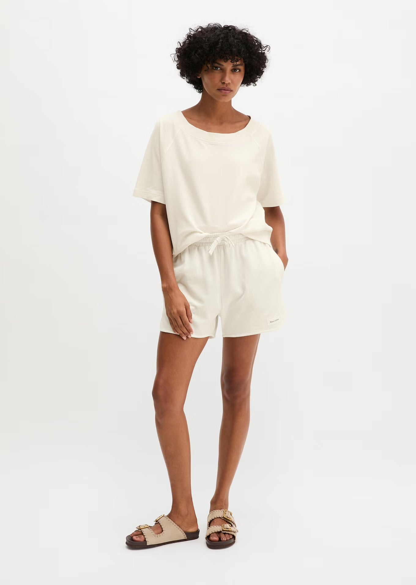 Marc O Polo  REGULAR SHORT-SLEEVED SWEATSHIRT MADE FROM REGENERATIVE ORGANIC COTTON