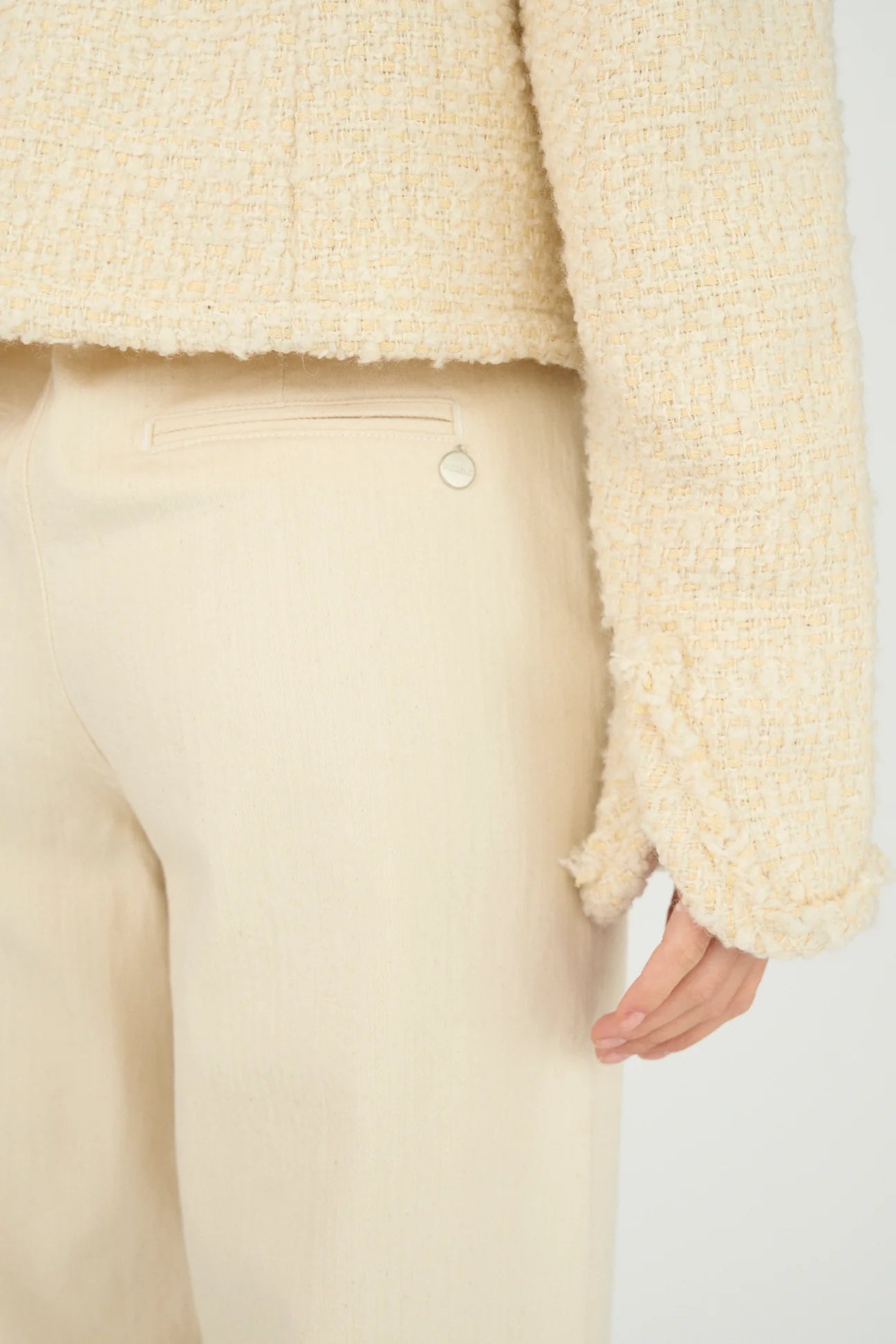 Pieszak PD-Aya Boucle Jacket - White Pearl