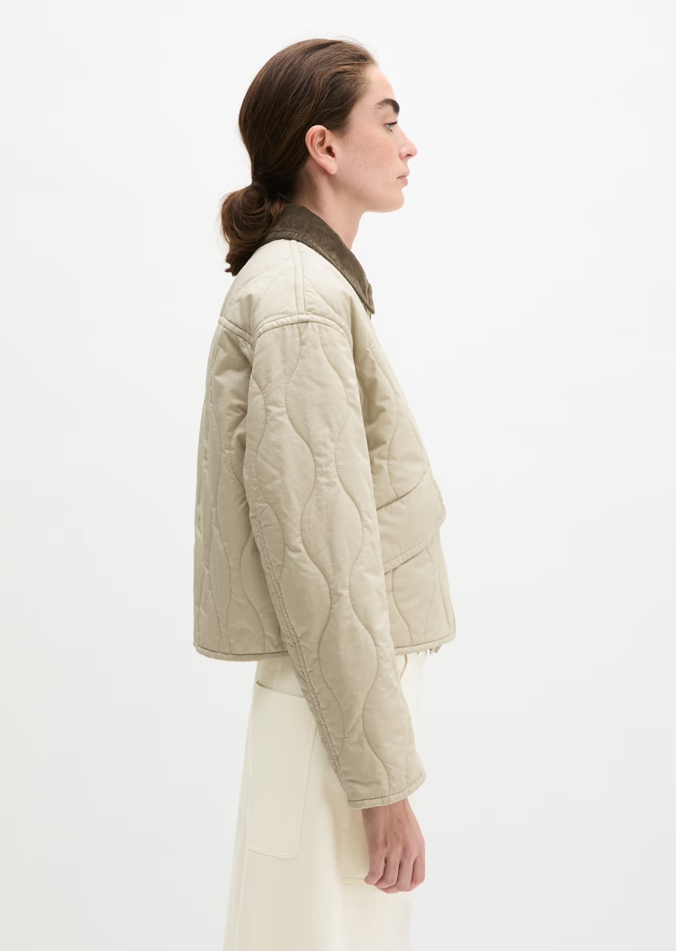 Marc O Polo BARN-STYLE REGULAR COTTON QUILTED JACKET MADE FROM WATER-REPELLENT TWILL