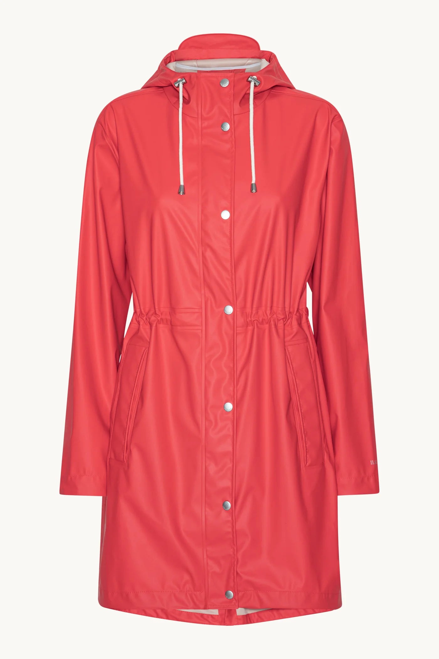 Ilse Jacobsen LONG PARKA RAIN JACKET - BAKED APPLE