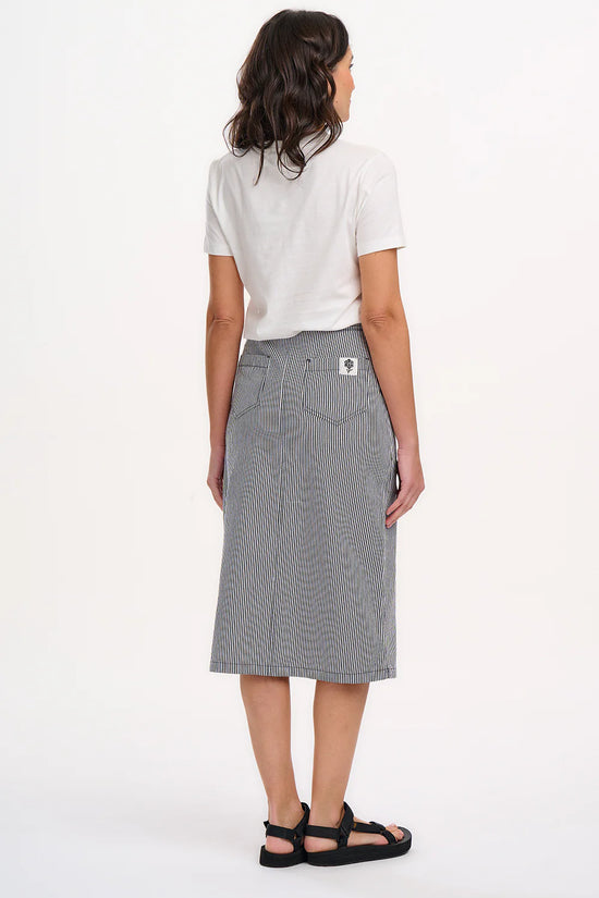 Load image into Gallery viewer, Sugarhill Brighton Amaya Midi Skirt - Monochrome Stripe
