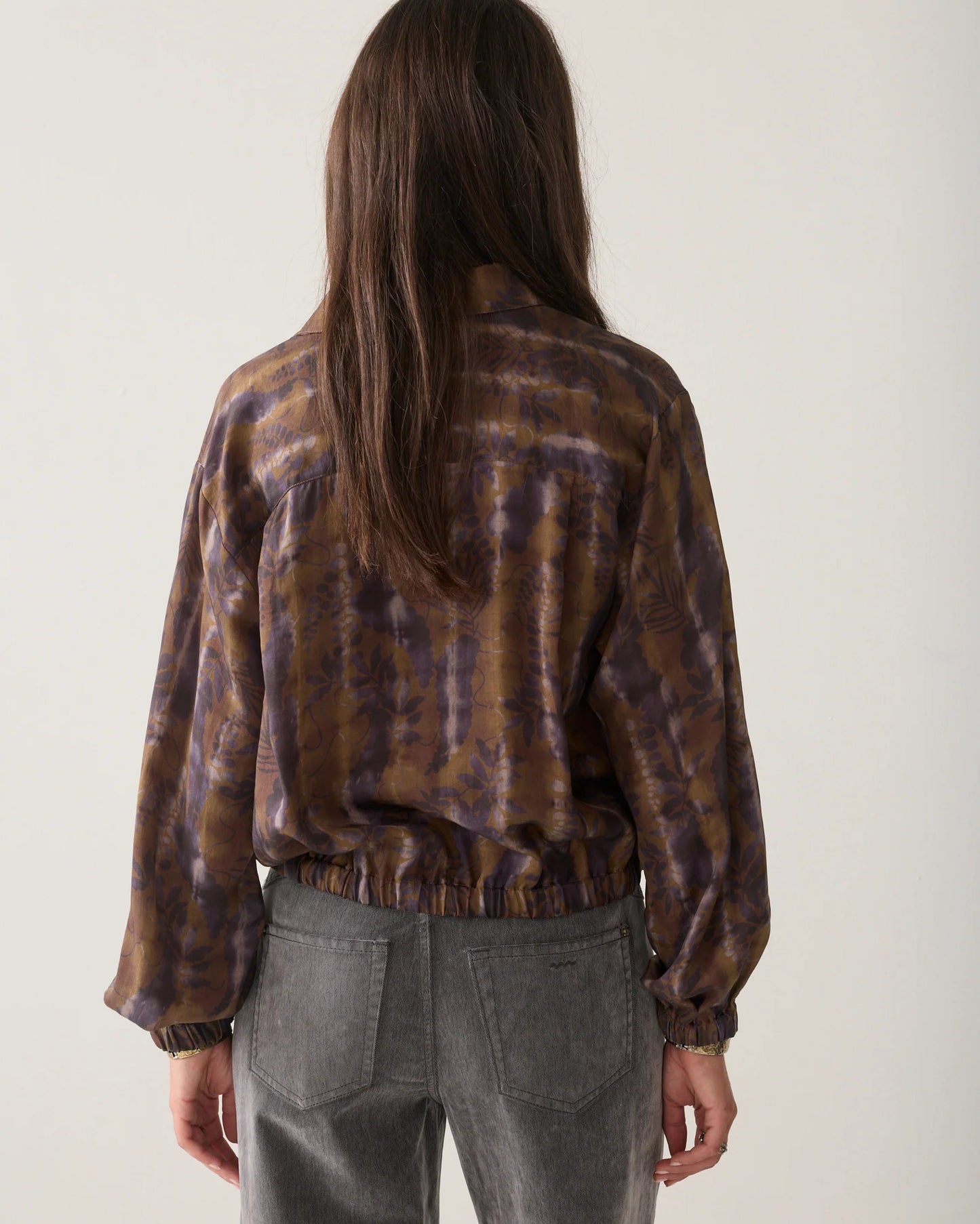 Summum Woman Misty flower cropped blouse