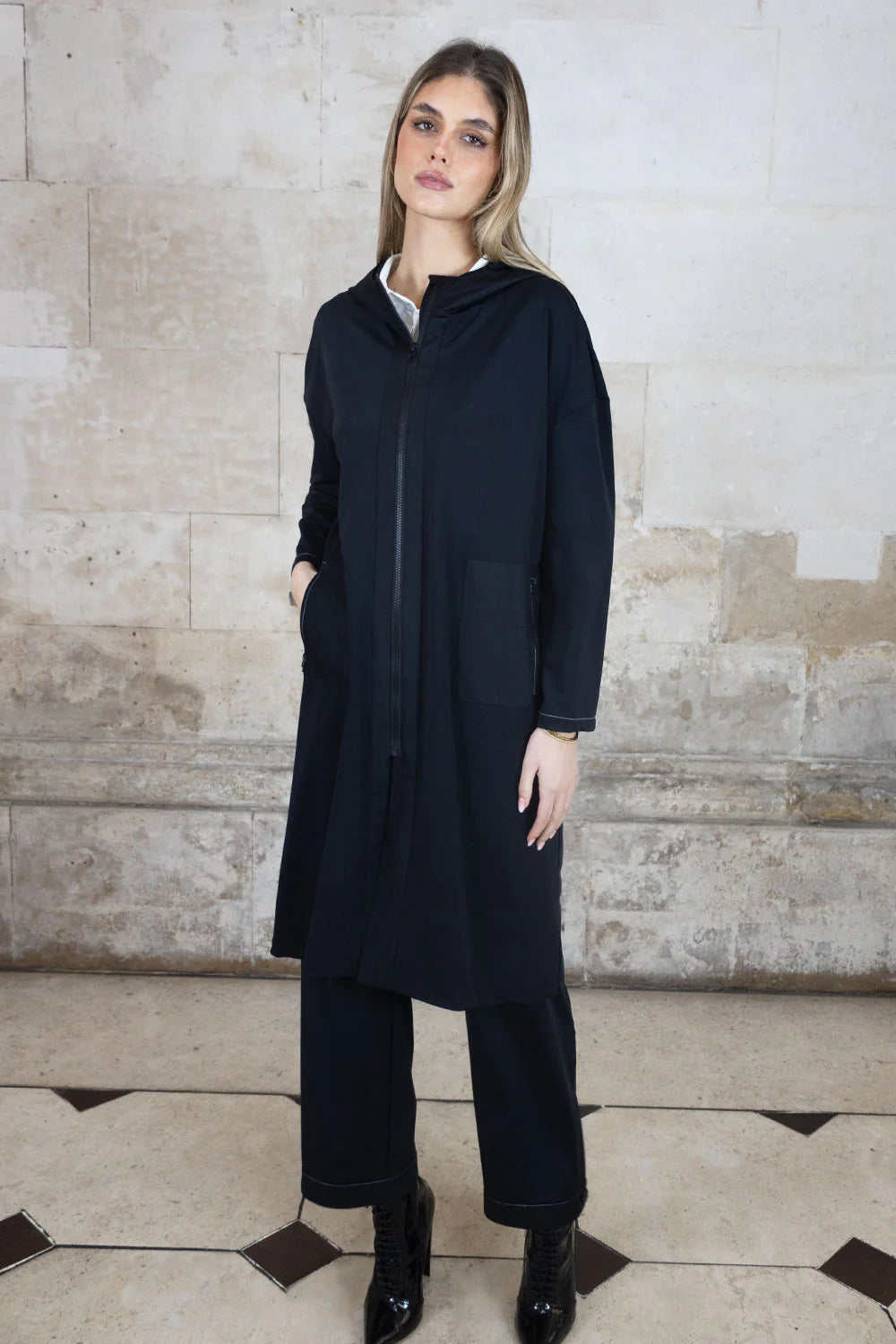 No2mor0 Aphrodite Lightweight Duster Black