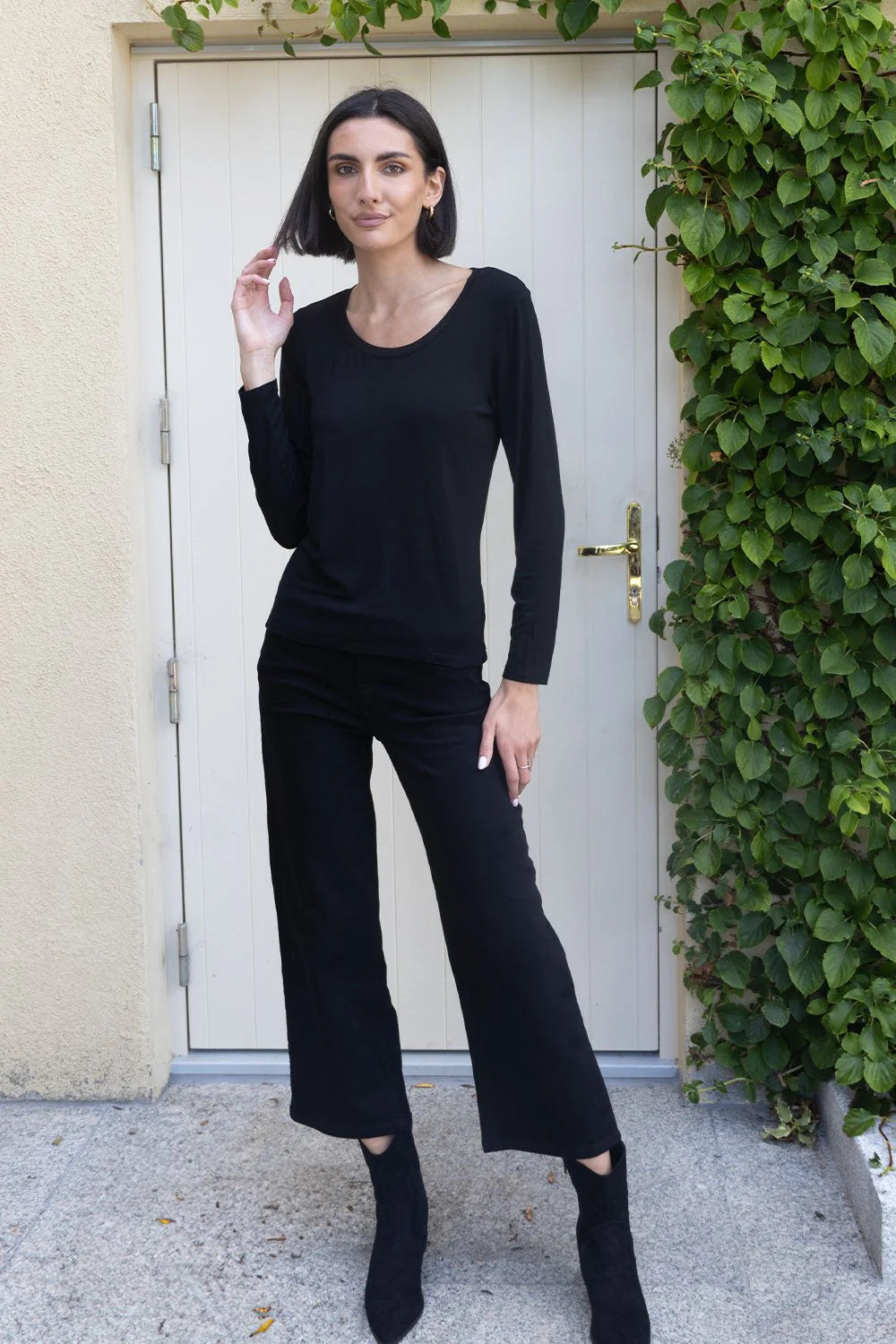 No2mor0 Napoli Wide Leg Denim Trouser - 27" Leg
Black