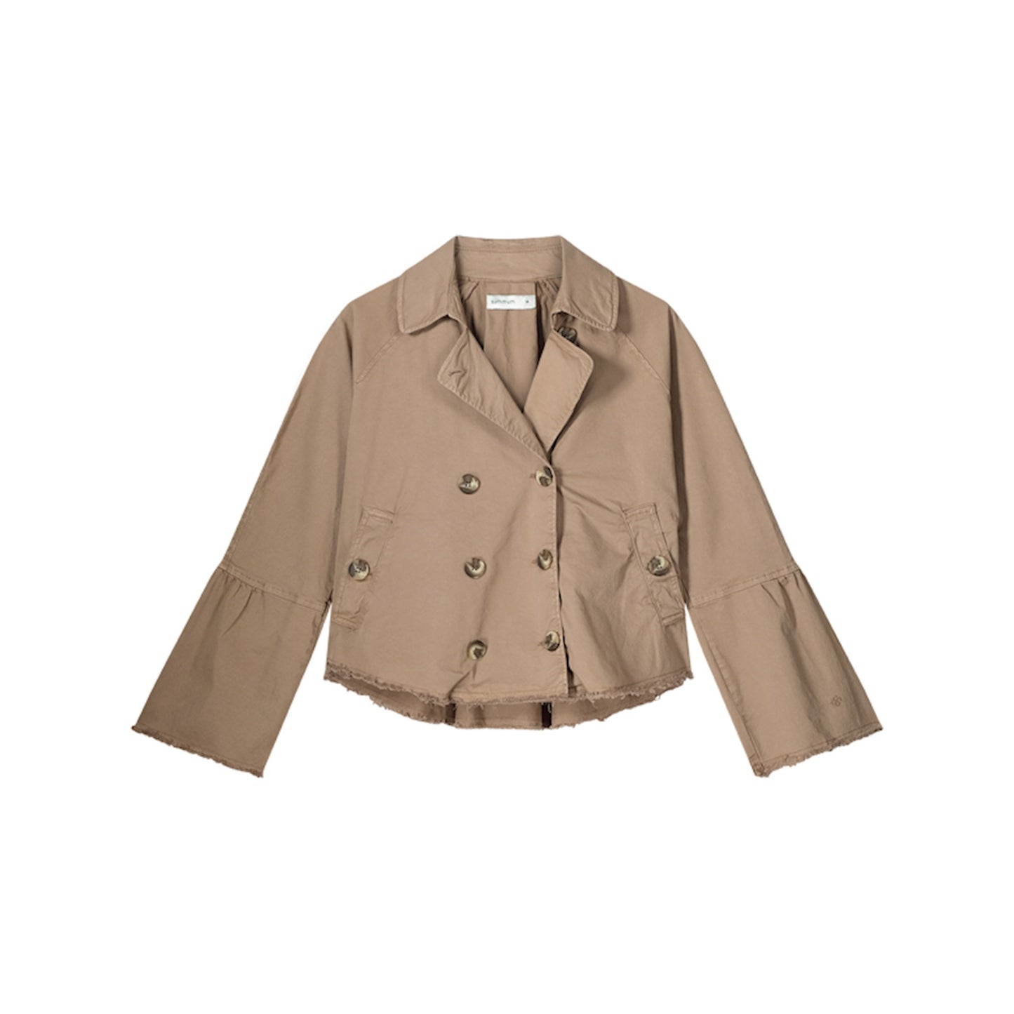 Load image into Gallery viewer, Summum Woman Cropped trench coat
