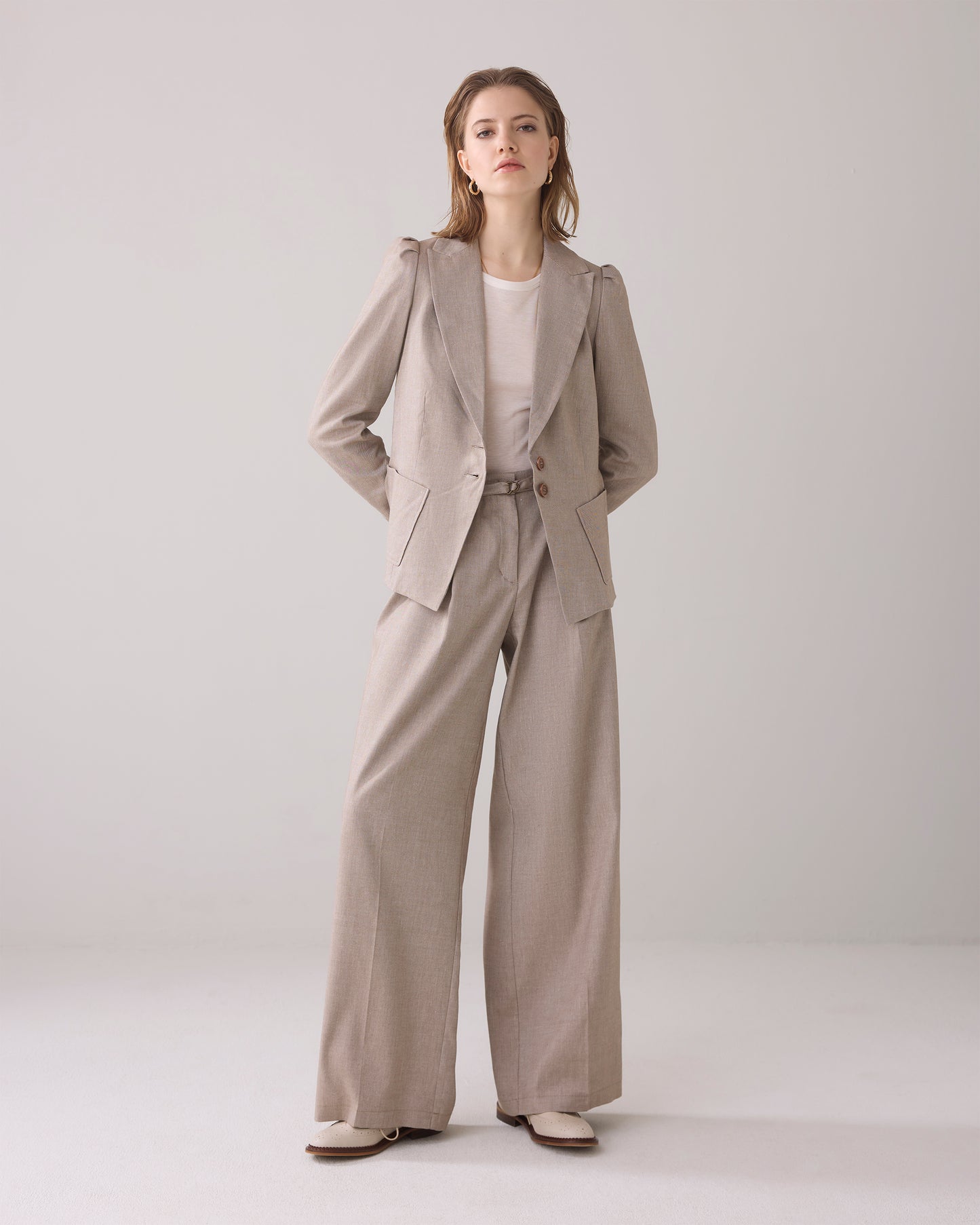 Summum Woman TAILORED BLAZER IN A LINEN BLEND