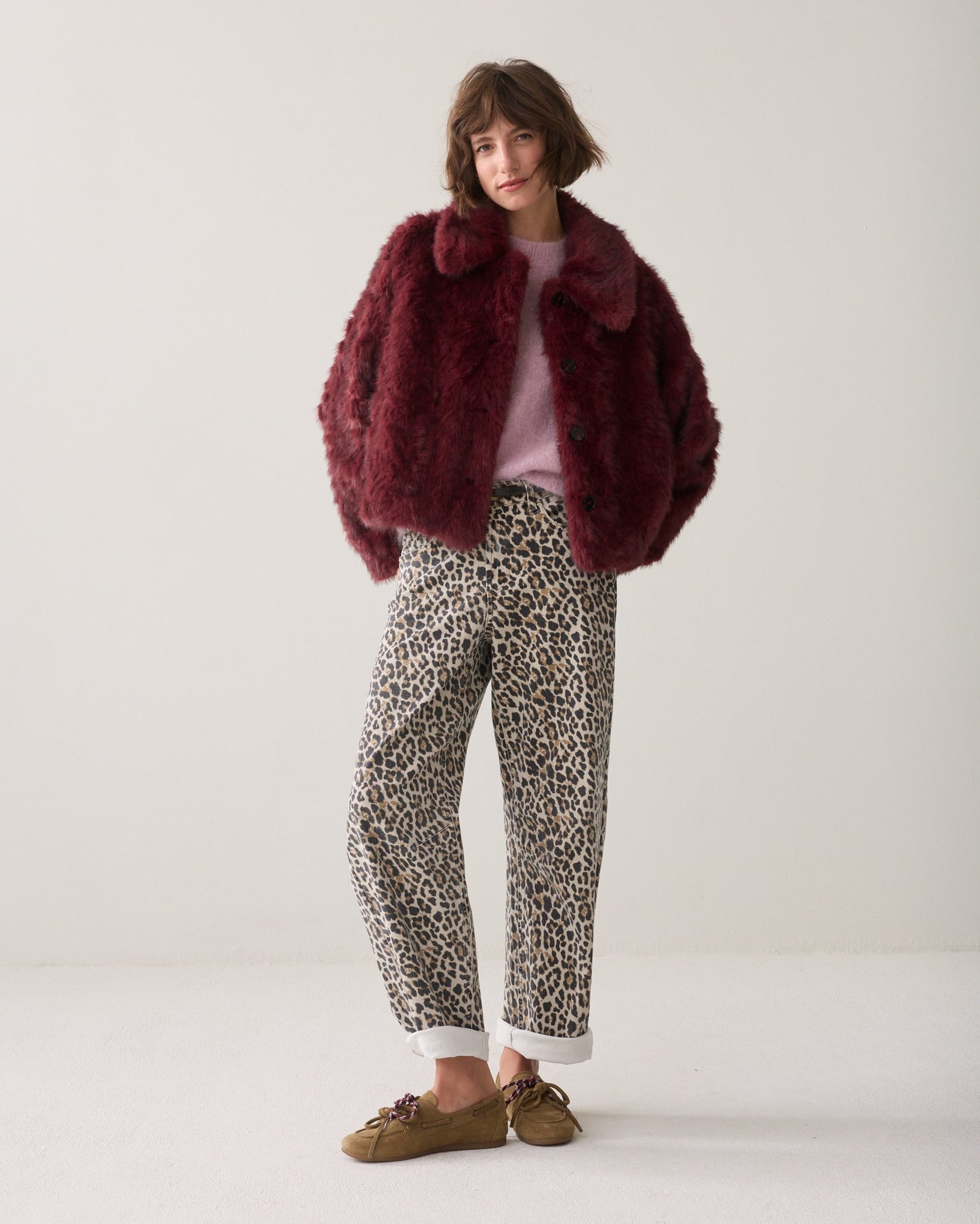 Summum Woman JACKET IN SOFT FAUX FUR