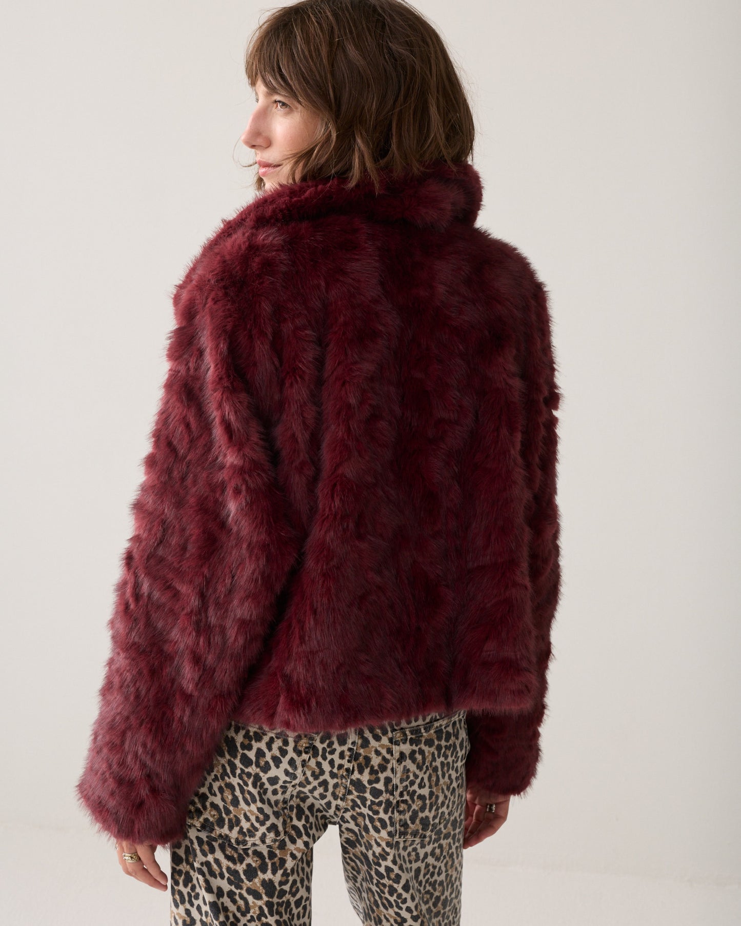 Summum Woman JACKET IN SOFT FAUX FUR