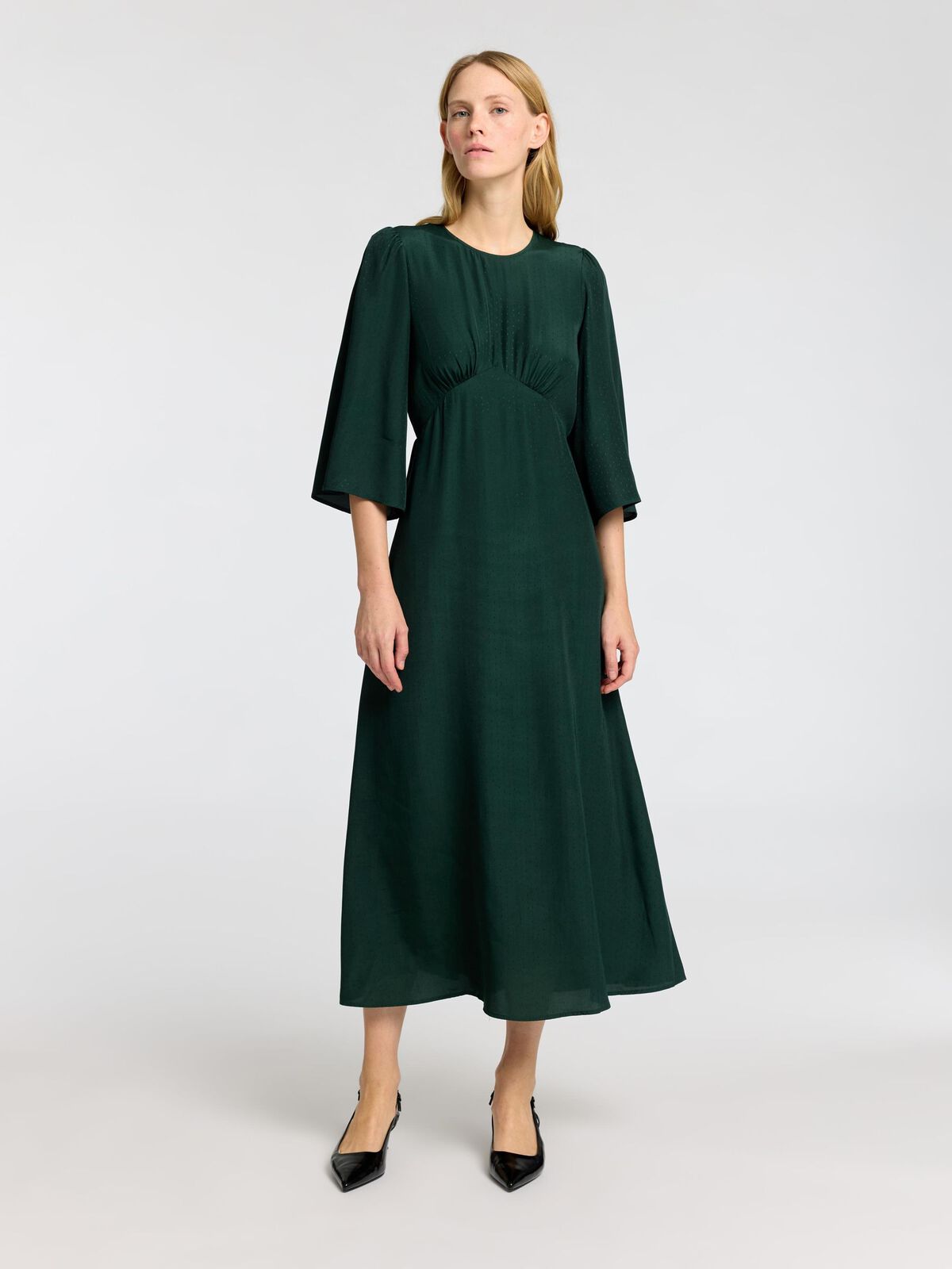 Selected/Femme 3/4-SLEEVE MAXI DRESS