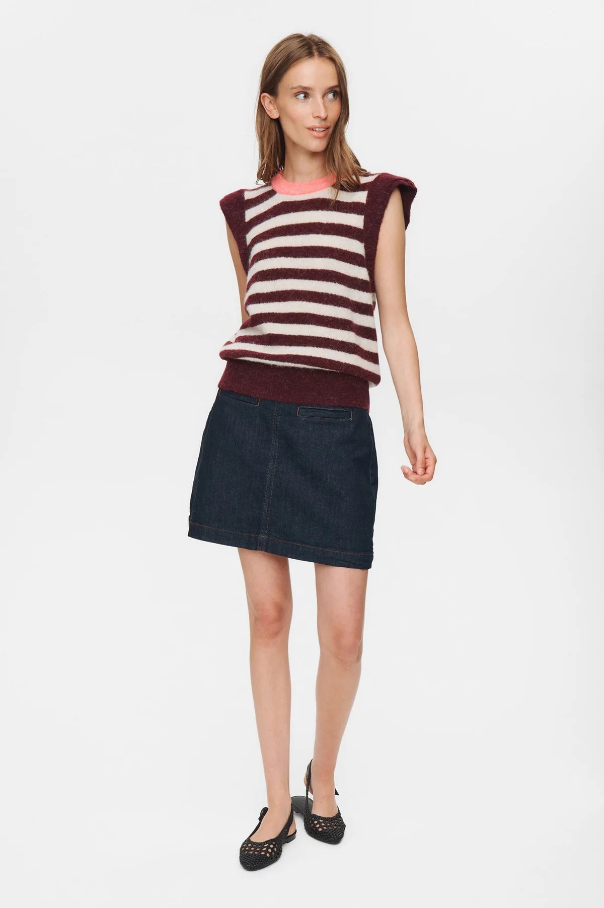 Numph NUCIARA RIETTE STRIPE VEST - Winetasting