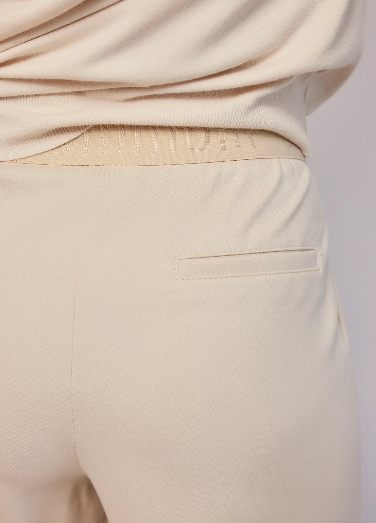 Summum Woman BOOT CUT PUNTO MILANO TROUSERS Ivory