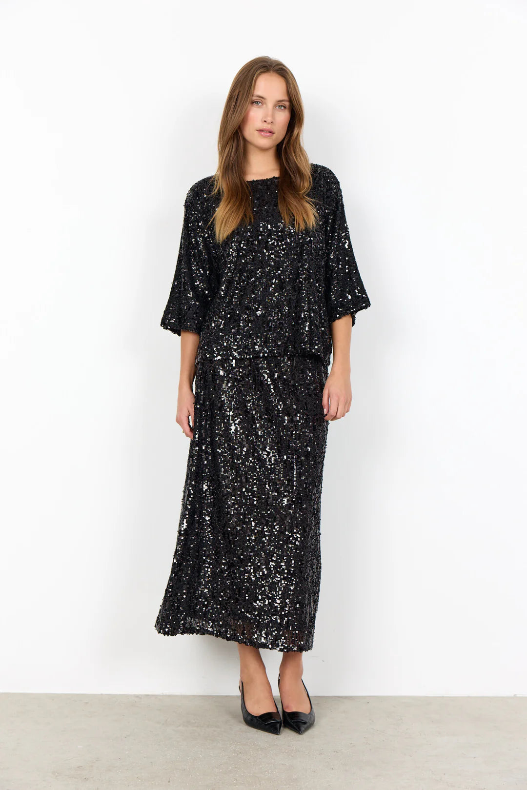 Soya Concept SC-ANGEL 1 BLOUSE BLACK