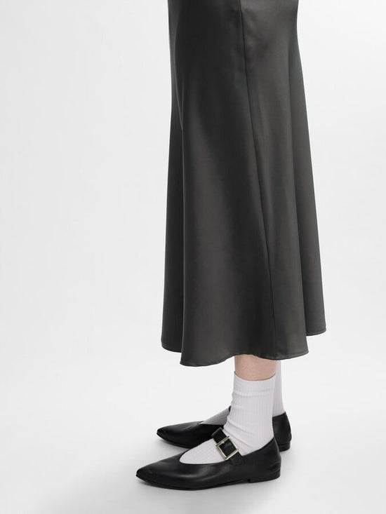 Selected/Femme SATIN MIDI SKIRT