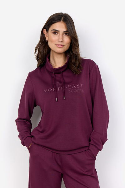 Soya Concept SC-BANU 196 SWEATSHIRT Wine