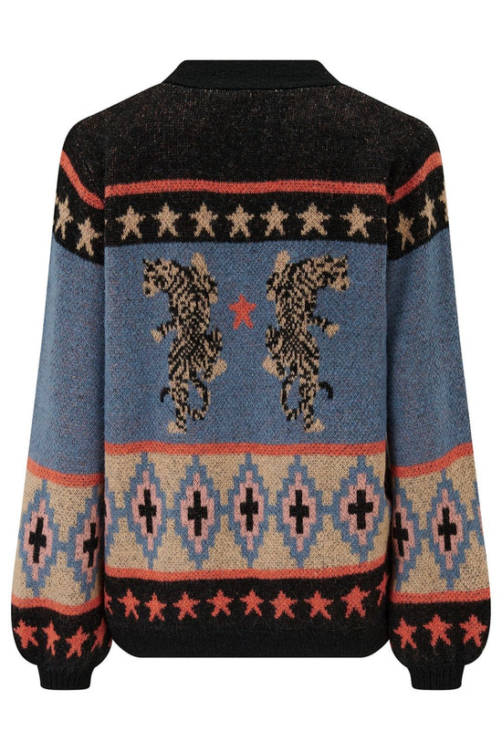 Sugarhill Brighton Yvette Cardigan - Multi, Climbing Tigers