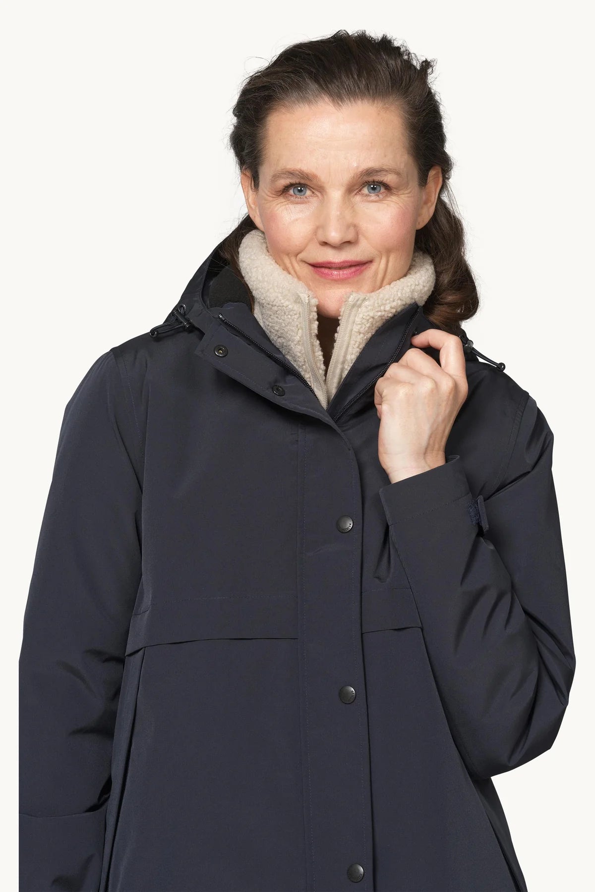 Ilse Jacobsen PADDED RAINCOAT - DARK INDIGO