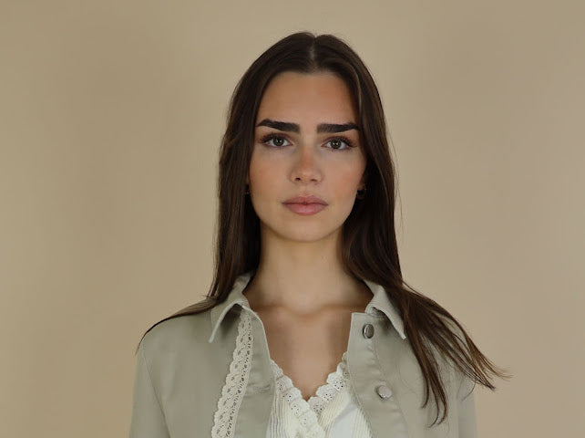 No2mor0 Alex Denim Jacket Sand