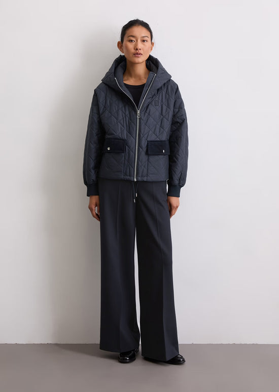 Marc O Polo RELAXED HOODED QUILTED JACKET MADE FROM RECYCLED POLYESTER