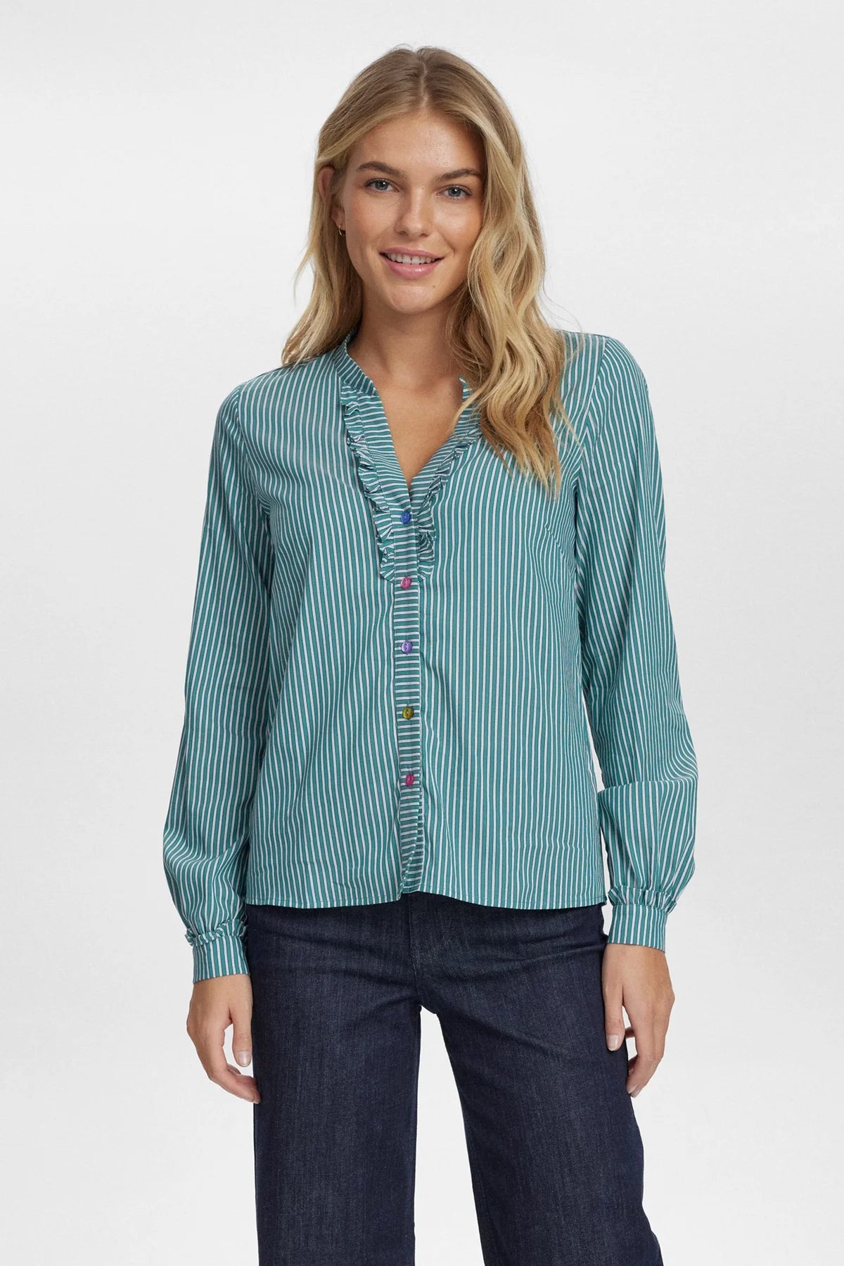 Numph NUFARRAH SHIRT - Cadmium Green