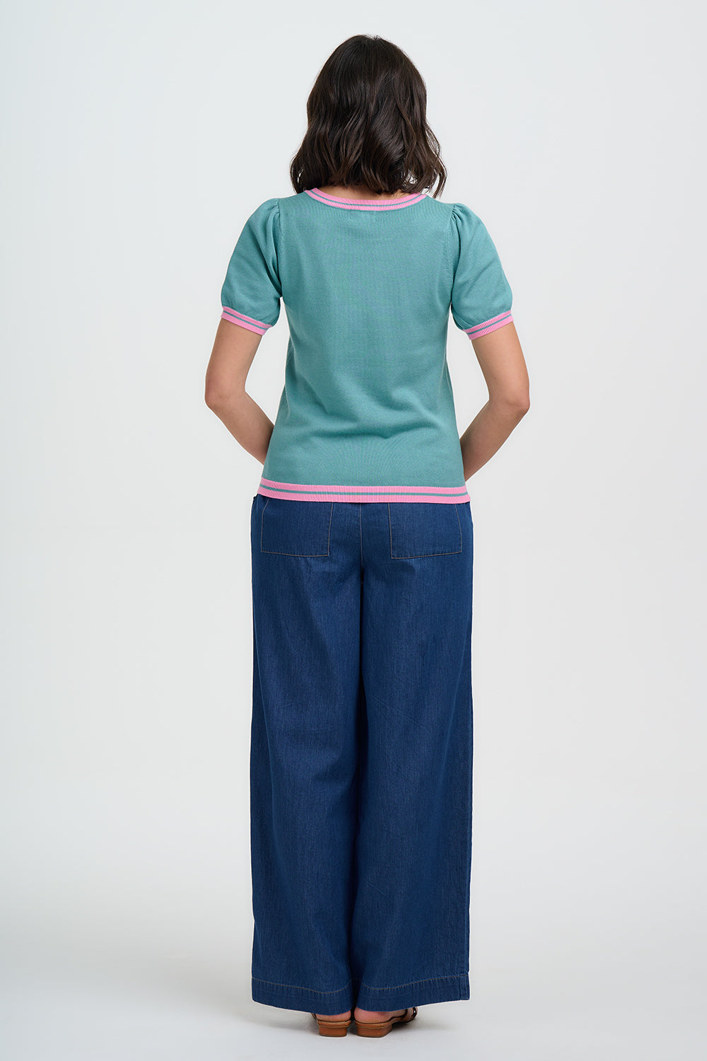 Sugarhill Brighton Dominique Knit Top - Seafoam,Art Flower