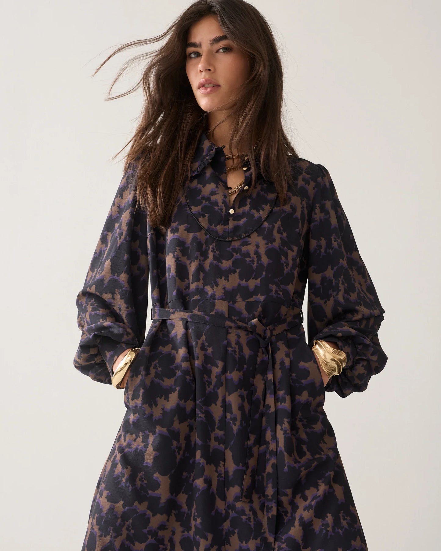 Summum Woman Camouflage-print dress