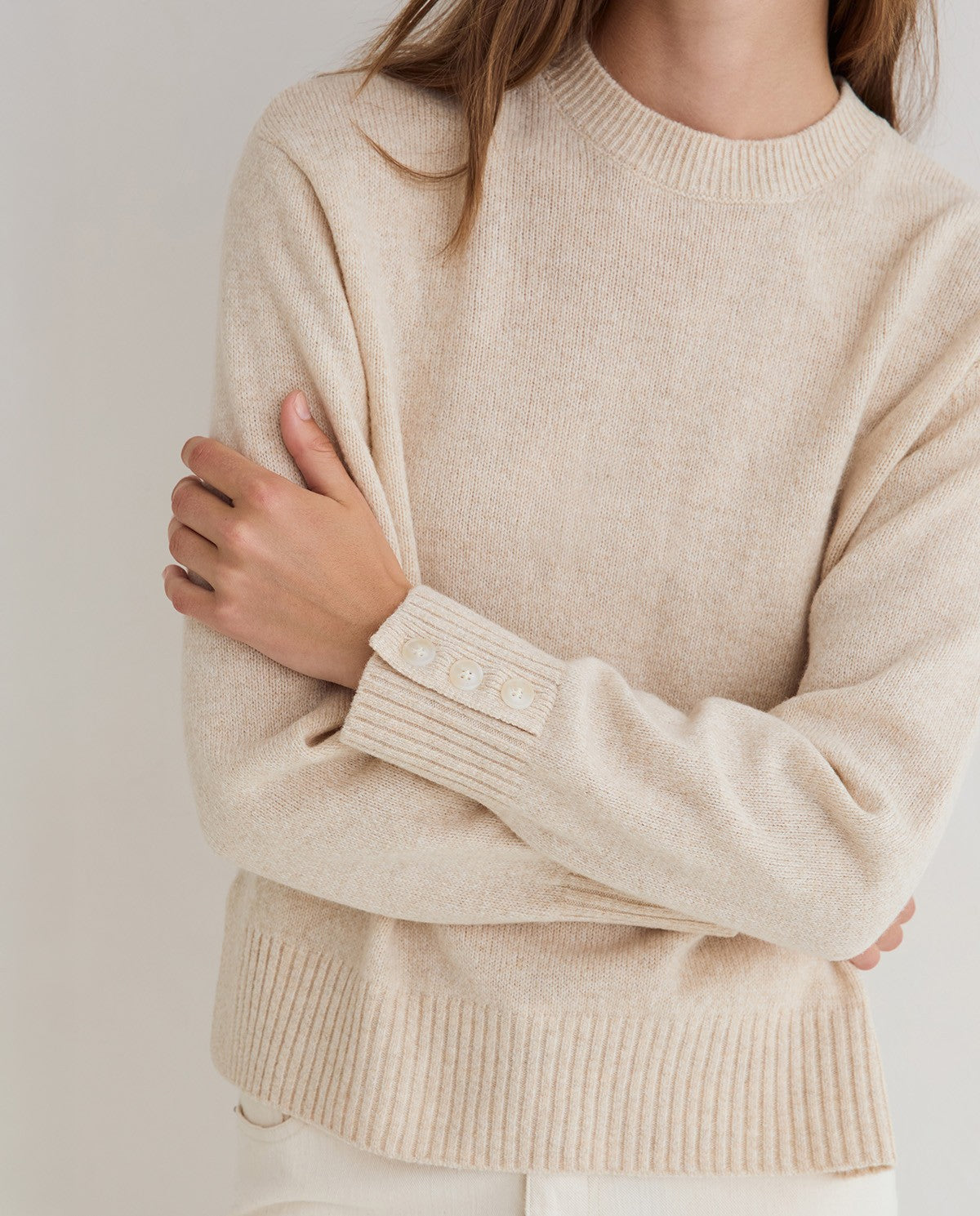 Yerse SWEATER REMOVABLE SCARF